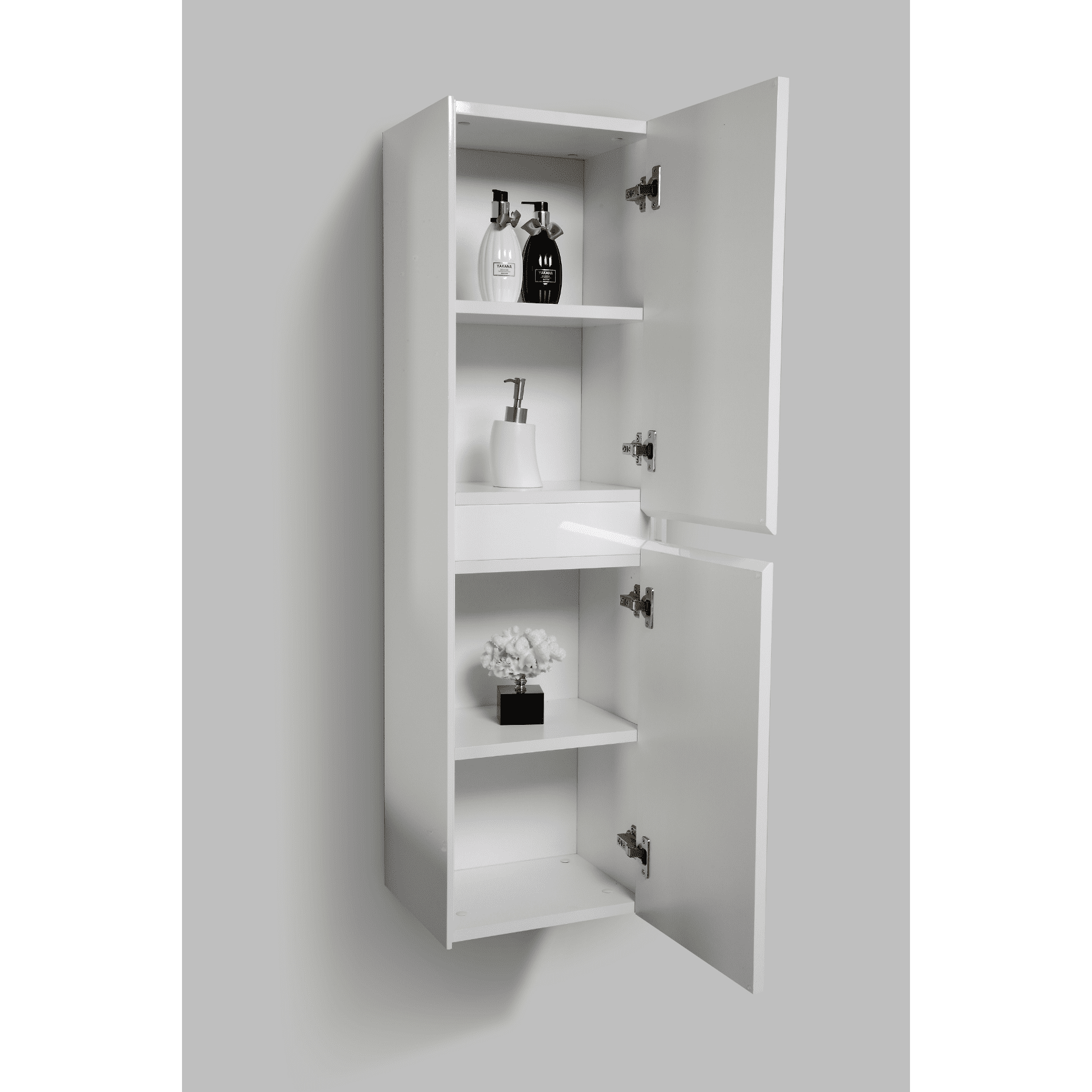 TC1600-2DOORS white towel cabinet