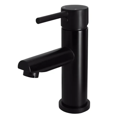 Modern Pin Lever Basin Mixer - Matte Black - Image 2