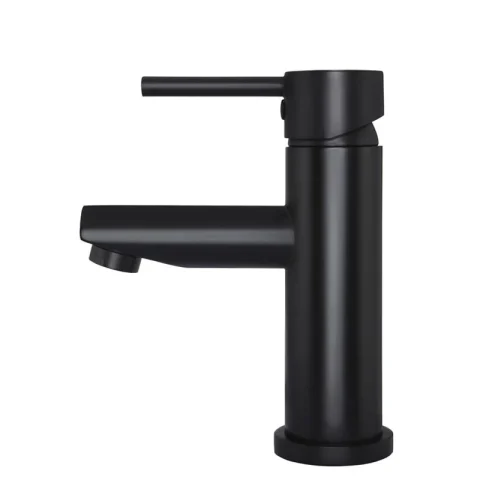 Modern Pin Lever Basin Mixer - Matte Black - Image 1
