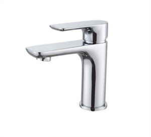 chrome basin tap