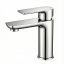 Vanta Modern Flat Handle Basin Mixer – Polished Chrome