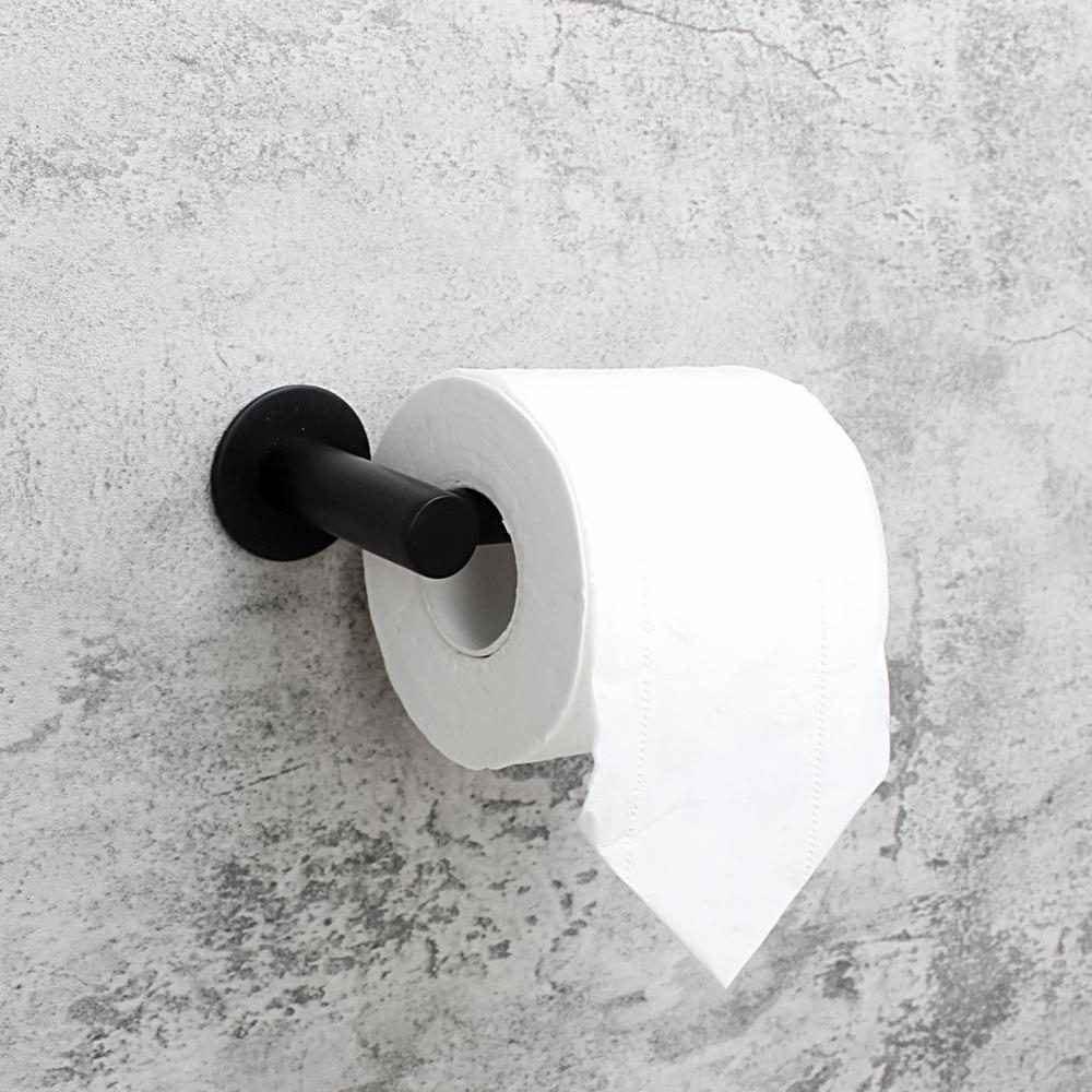 matte black toilet roll holder