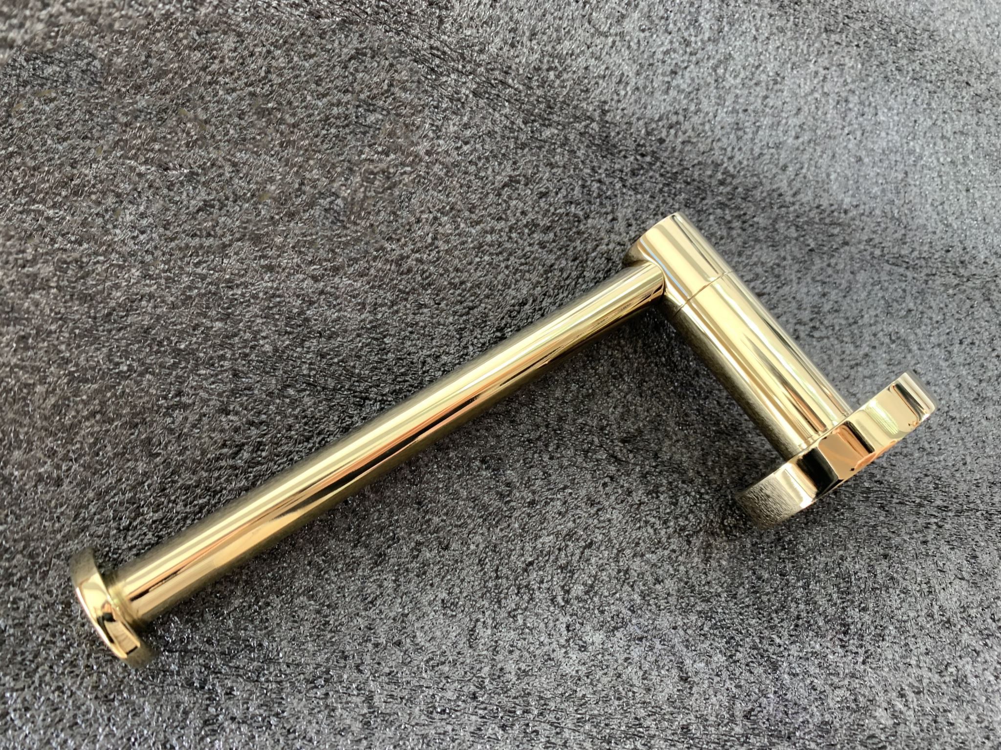 golden toilet roll holder