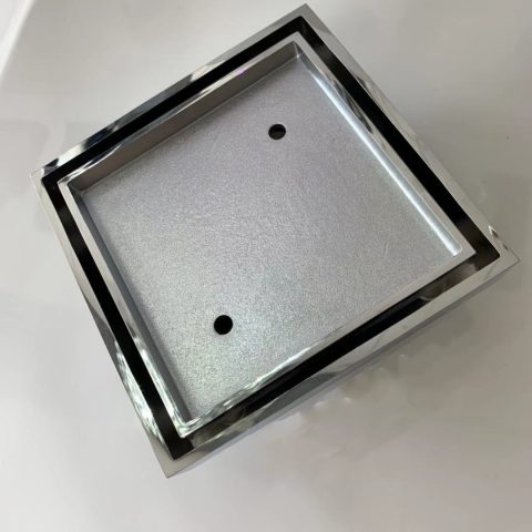 Insert Tile Waste Square 115x115mm - Chrome - Image 3