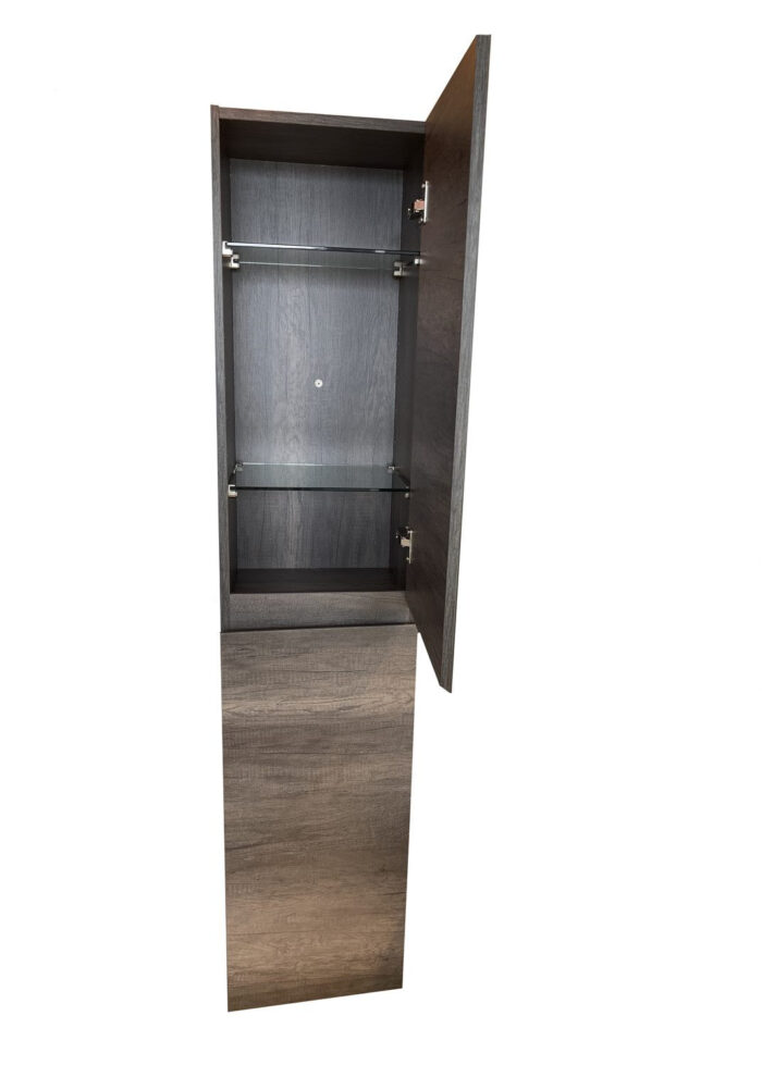 side cabinetry door open