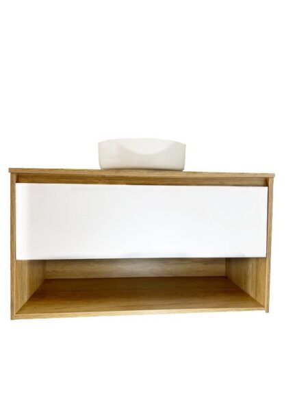 900mm plywood vanity front view
