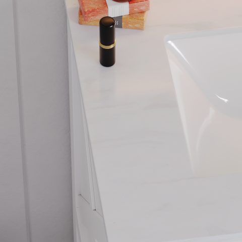 Villa 1500mm Solid Wood Floor-Standing Vanity – Hampton Collection – Matte White - Image 7