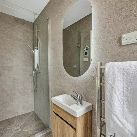 OVA Frameless Oval Back-Lit LED Mirror – 500x850mm - Image 3