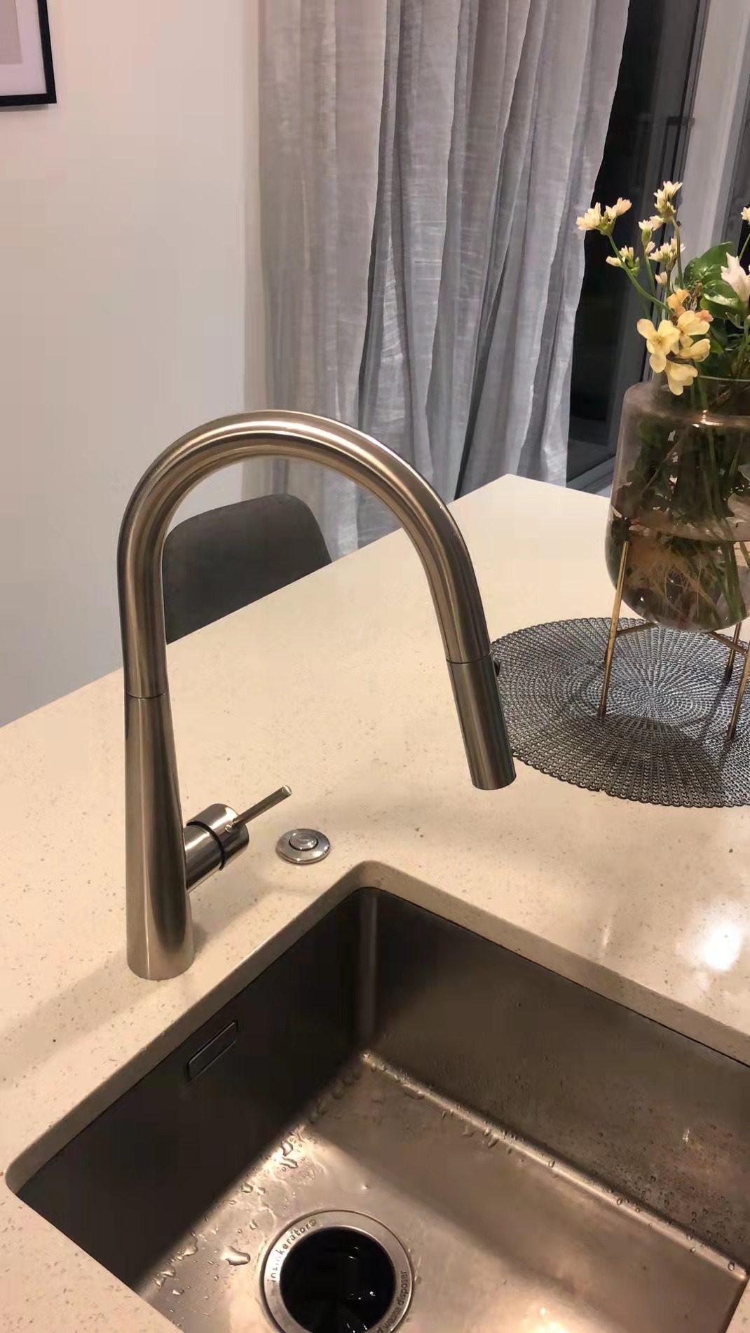 Brushed Nickle tap