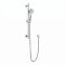 Rondo Round Slide Shower Rail Kit with Inlet Elbow - Polished Chrome