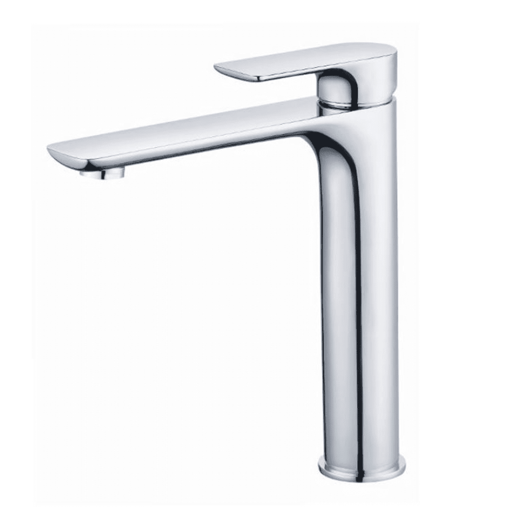tall sink tap chrome round and square