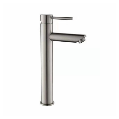 Stilo Pin Lever Tall Basin Mixer - Brushed Nickel - Image 1