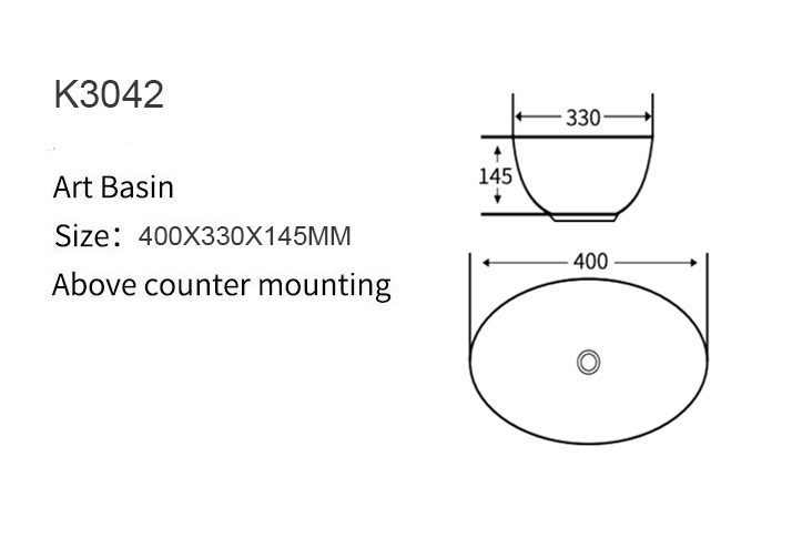 K3042 basin size