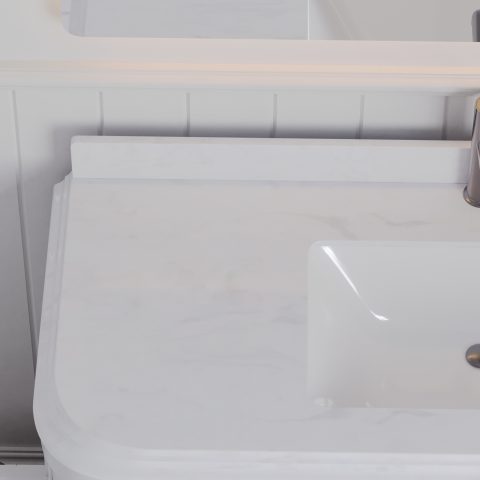 Tiffany 1200mm Solid Wood Floor-Standing Vanity – Hampton Collection – Matte White - Image 5