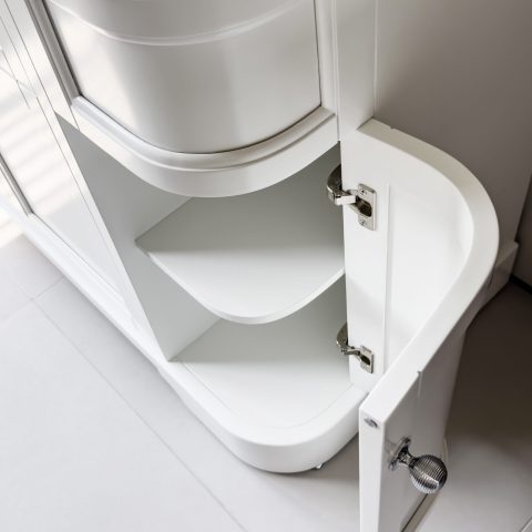 Tiffany 1400mm Solid Wood Floor-Standing Vanity – Hampton Collection – Matte White - Image 6