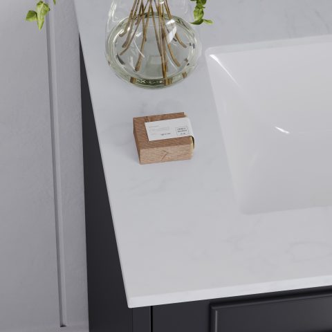 Winterfell 900mm Solid Wood Floor-Standing Vanity – Hampton Collection – Matte Black - Image 7