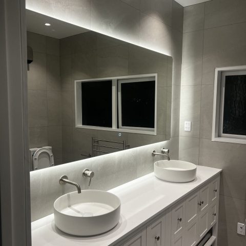 LINA Frameless Rectangle Back-Lit LED Mirror - 1800x900mm - Image 2