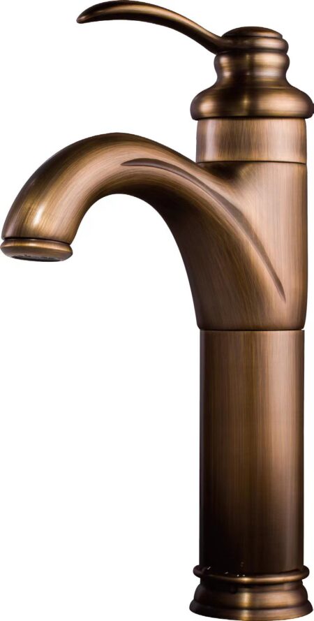 RFD132 tall retro basin tap brass color