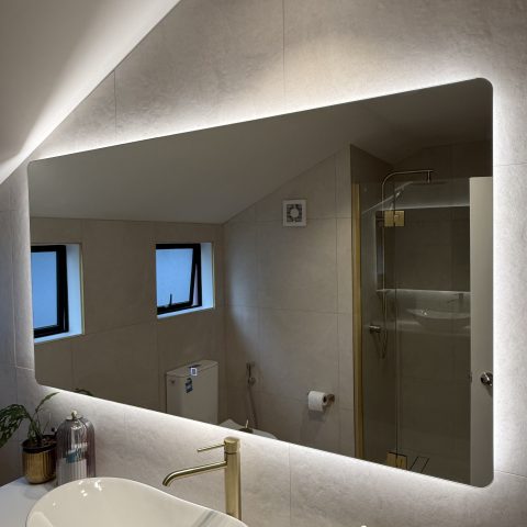 LINA Frameless Rectangle Back-Lit LED Mirror – 1200x800mm - Image 2