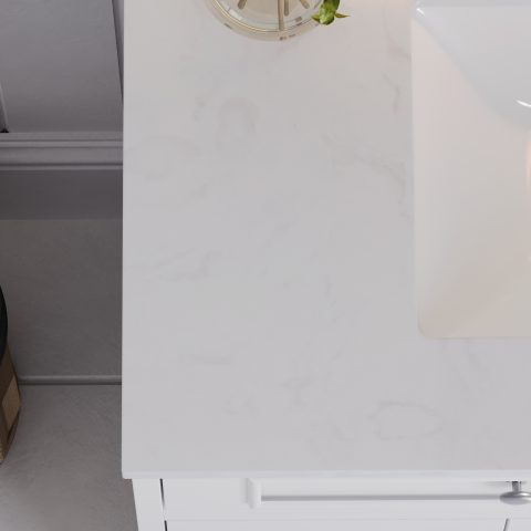 Caroline 1500mm Solid Wood Floor-Standing Vanity – Hampton Collection – Matte White - Image 6