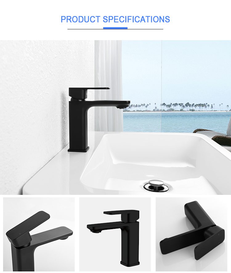 Buy Electroplated Matt Black Basin Mixer in NZ - | Danik Bathroom