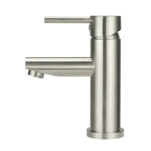 Modern Pin Lever Basin Mixer - Brushed Nickel - Image 1