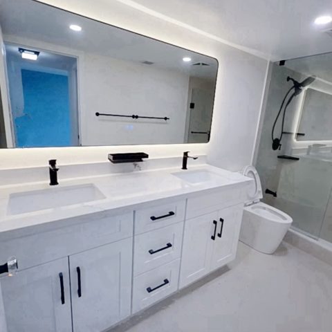 LINA Frameless Rectangle Back-Lit LED Mirror - 1800x900mm - Image 3