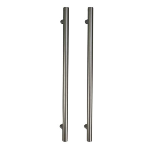 Zeno 650mm Vertical Heated Towel Rail - Gun Metal - Image 2