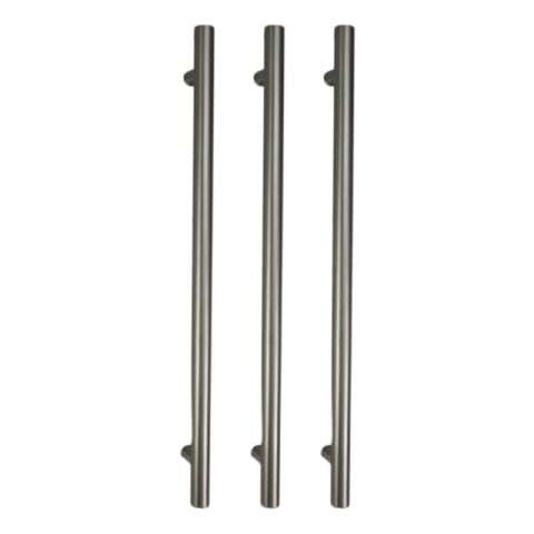 Zeno 650mm Vertical Heated Towel Rail - Gun Metal - Image 3
