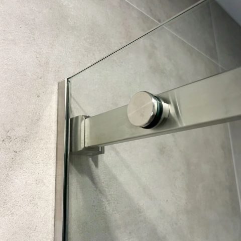 Frameless Glass 1500wx1950hmm Shower Sliding Door Brushed Nickel - Image 15