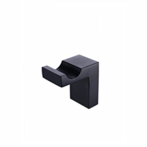 Bathroom Black Square Cloth Hook - Image 1