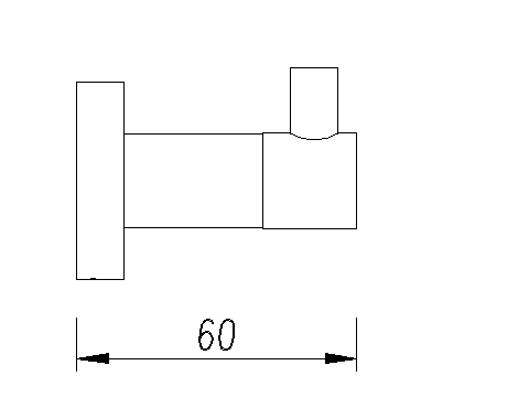 Bathroom Bedroom Cloth Hook Black Round - Image 5