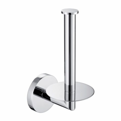 Rondo Upright Toilet Roll Holder - Polished Chrome - Image 1