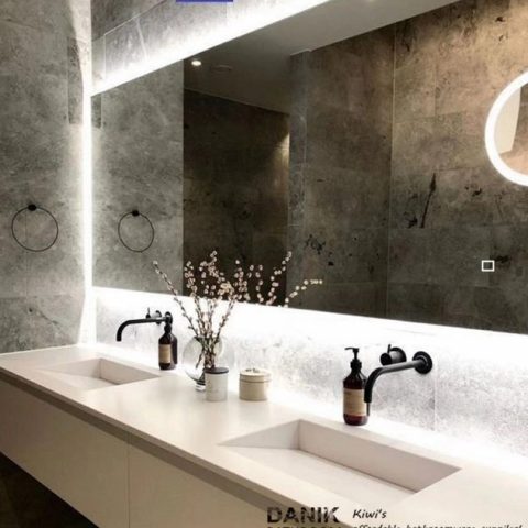 LINA Frameless Rectangle Back-Lit LED Mirror – 1600x900mm - Image 5