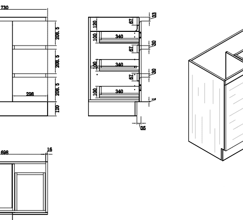 Avalon 750mm Premium Plywood Floor-Standing Vanity – Gloss White (Finger Pull Design) - Image 6