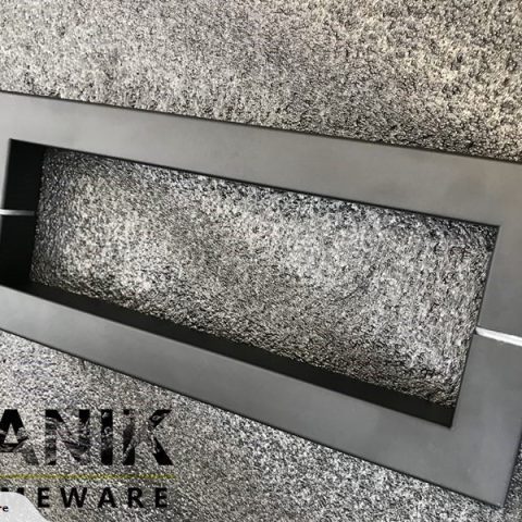 Frameless 1000wx1000dmm Shower Glass Swing Door Matte Black Square - Image 13