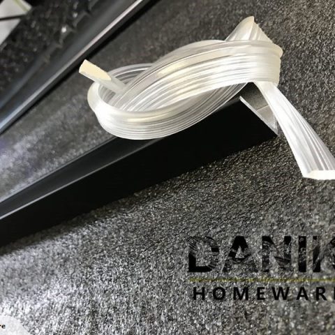 Frameless 1000wx1000dmm Shower Glass Swing Door Matte Black Square - Image 11