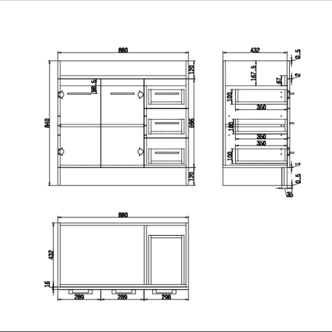 Avalon 900mm Premium Plywood Floor-Standing Vanity - Gloss White - Image 6