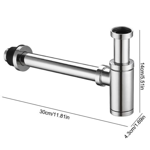 Minimal Bottle Trap Brass Body Chrome - Image 3