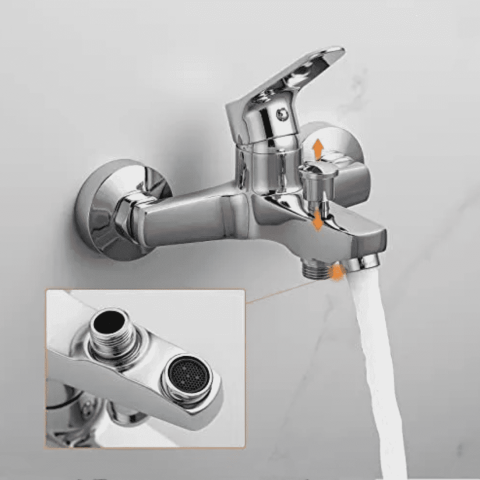 Bathroom Bath Tap Two function Mixer Spout - Image 3