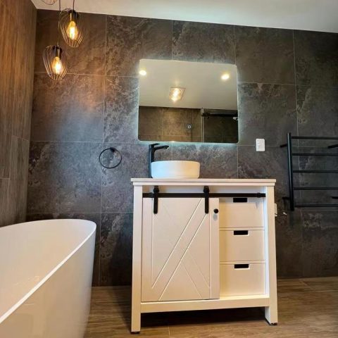 LINA Frameless Rectangle Back-Lit LED Mirror – 750x900mm - Image 4