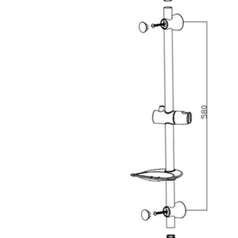 Shower Mixer With Slider With Elbow Comb - Image 10