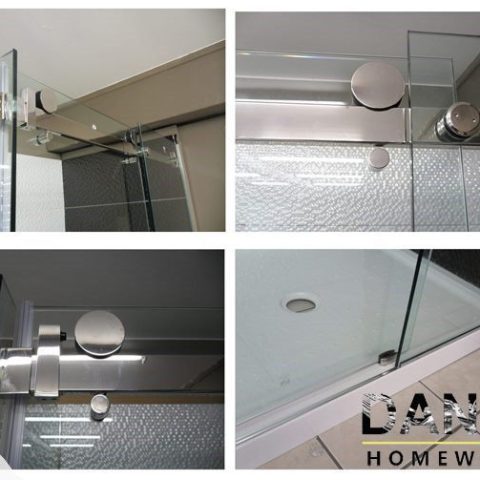 Frameless Shower 1470wx870dmm Sliding Door Chrome Nano Coating - Image 12