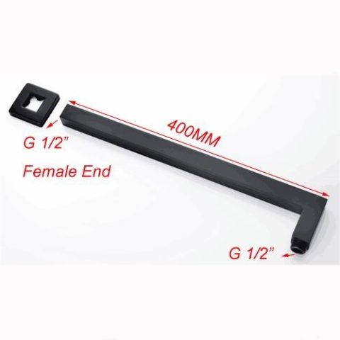 Stainless Steel Shower Rain Head Square 250mm*250mm Electroplating Black - Image 5