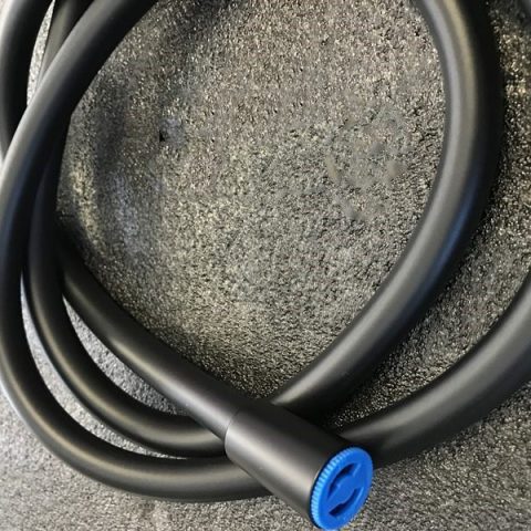 Shower Mixer Slider with Elbow Matt Black Round - Image 6