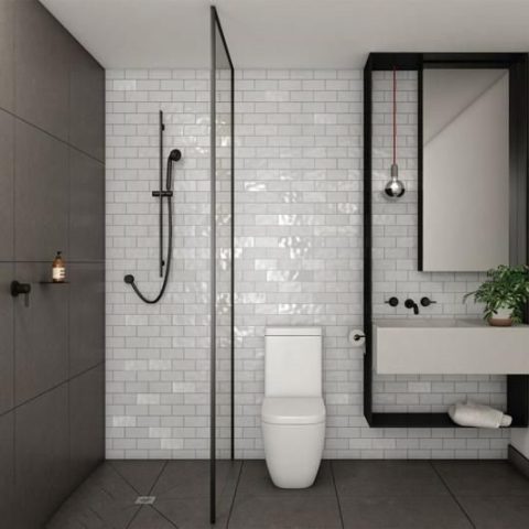 Shower Mixer Slider with Elbow Matt Black Round - Image 4