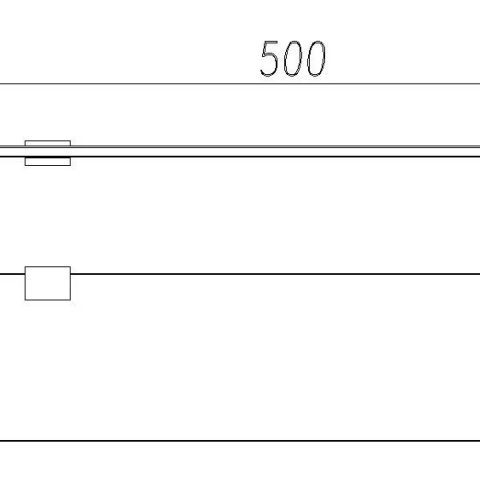 Minimalist Floating Glass Shelf - Matte Black - Image 4
