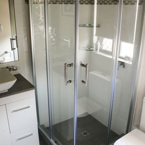 Framed 1000wx1000w Shower Box Square Double Sliding Door With Tray liner - Image 7