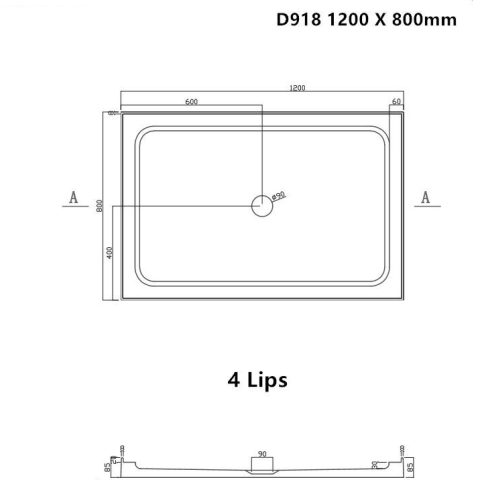 Frameless 1200wx800dmm Shower Rectangle Sliding Door Chrome Inc Glass+Tray+Liner Package - Image 13