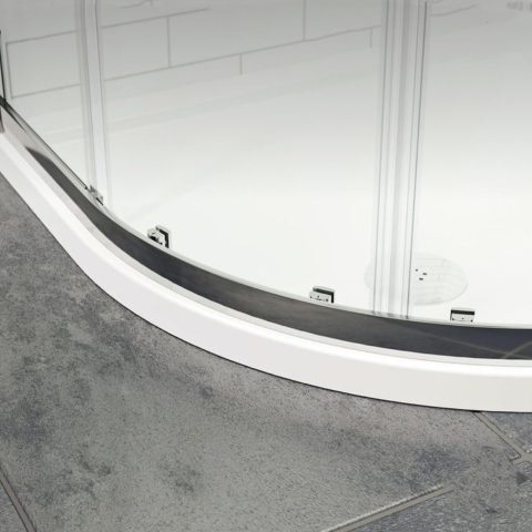 Framed 900wmm Shower Box Curve Inc Door Tray and Wall Liner - Image 10